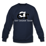 GCT Sleeved Slogan Crewneck Sweatshirt- - navy