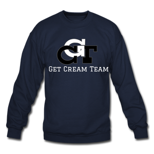 GCT Sleeved Slogan Crewneck Sweatshirt- - navy