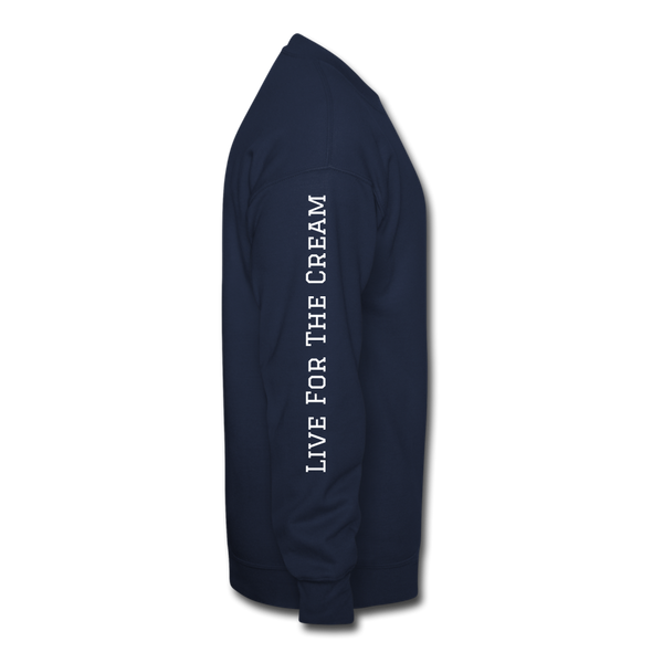 GCT Sleeved Slogan Crewneck Sweatshirt- - navy