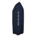 GCT Sleeved Slogan Crewneck Sweatshirt- - navy