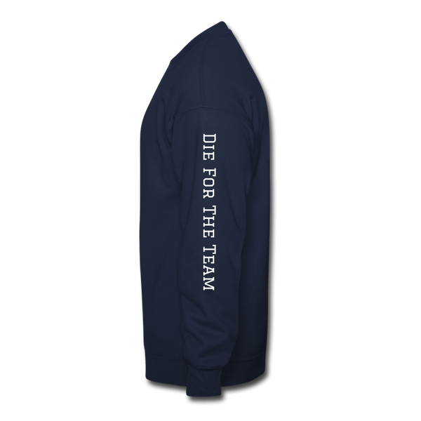 GCT Sleeved Slogan Crewneck Sweatshirt- - navy