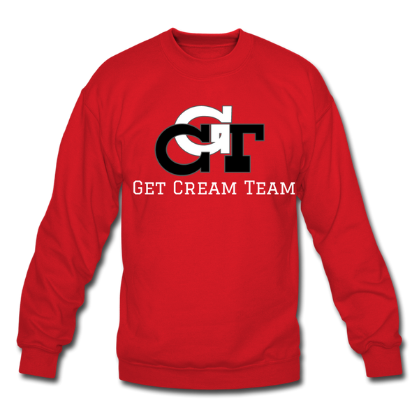 GCT Sleeved Slogan Crewneck Sweatshirt- - red