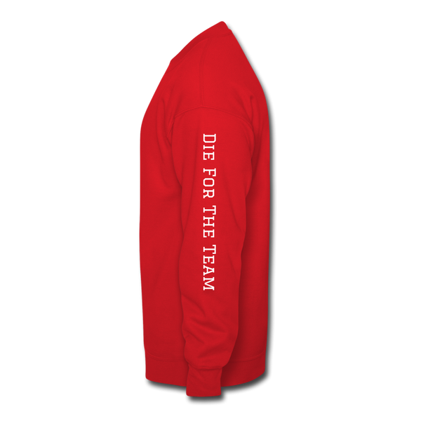 GCT Sleeved Slogan Crewneck Sweatshirt- - red