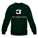 GCT Sleeved Slogan Crewneck Sweatshirt- - forest green