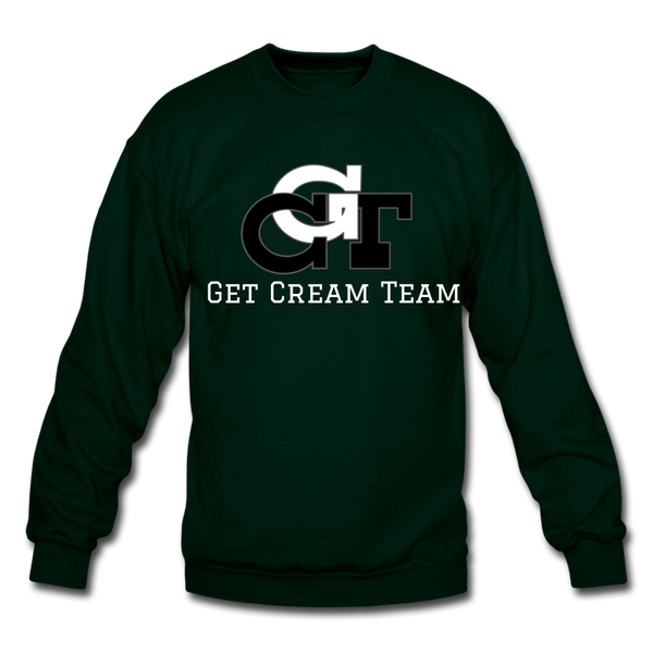 GCT Sleeved Slogan Crewneck Sweatshirt- - forest green