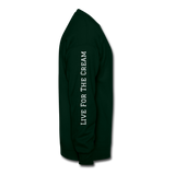 GCT Sleeved Slogan Crewneck Sweatshirt- - forest green