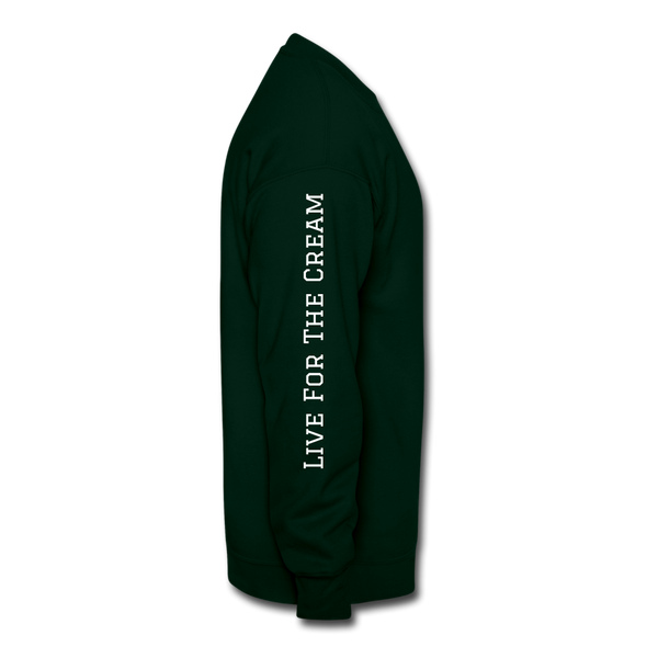 GCT Sleeved Slogan Crewneck Sweatshirt- - forest green