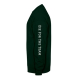 GCT Sleeved Slogan Crewneck Sweatshirt- - forest green