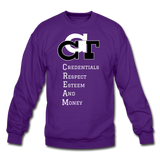 GCT Acronym Crewneck Sweatshirt - purple