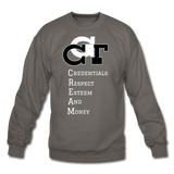 GCT Acronym Crewneck Sweatshirt - asphalt gray