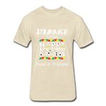 D'IMAG'E Couture Men's Happy Juneteenth Fitted Cotton/Poly T-Shirt by Next Level - heather cream