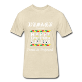 D'IMAG'E Couture Men's Happy Juneteenth Fitted Cotton/Poly T-Shirt by Next Level - heather cream