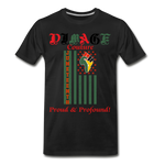 D'IMAG'E Couture Juneteenth Men's Premium T-Shirt - black