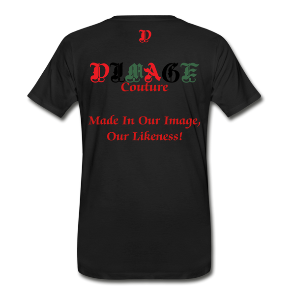 D'IMAG'E Couture Juneteenth Men's Premium T-Shirt - black