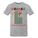 D'IMAG'E Couture Juneteenth Men's Premium T-Shirt - heather gray