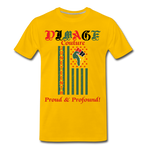 D'IMAG'E Couture Juneteenth Men's Premium T-Shirt - sun yellow