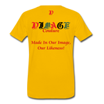 D'IMAG'E Couture Juneteenth Men's Premium T-Shirt - sun yellow