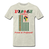 D'IMAG'E Couture Juneteenth Men's Premium T-Shirt - heather oatmeal