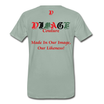 D'IMAG'E Couture Juneteenth Men's Premium T-Shirt - steel green