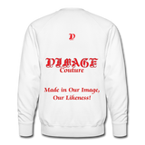 D'IMAG'E Couture JUNETEENTH Men’s Premium Sweatshirt - white