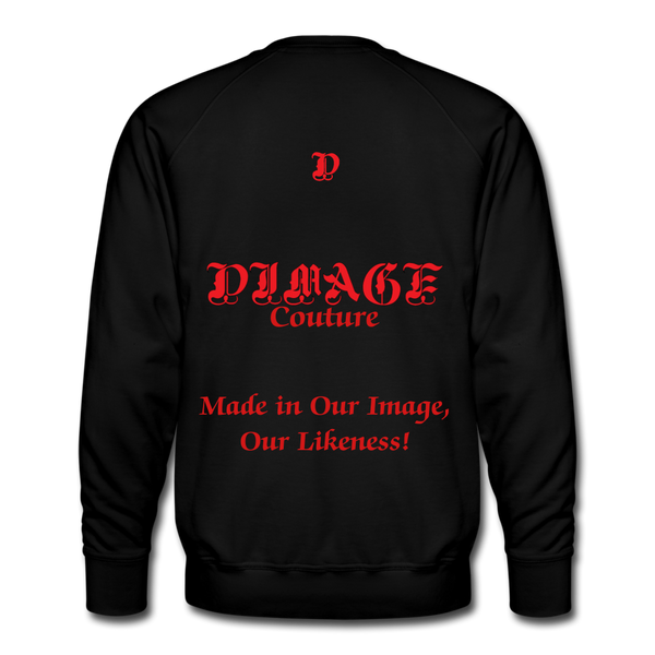 D'IMAG'E Couture JUNETEENTH Men’s Premium Sweatshirt - black