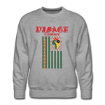 D'IMAG'E Couture JUNETEENTH Men’s Premium Sweatshirt - heather gray