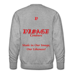 D'IMAG'E Couture JUNETEENTH Men’s Premium Sweatshirt - heather gray