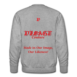 D'IMAG'E Couture JUNETEENTH Men’s Premium Sweatshirt - heather gray