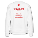 D'IMAG'E Femme Juneteenth Women’s Premium Sweatshirt - white