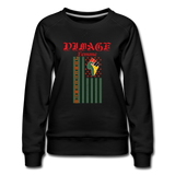 D'IMAG'E Femme Juneteenth Women’s Premium Sweatshirt - black