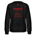 D'IMAG'E Femme Juneteenth Women’s Premium Sweatshirt - black