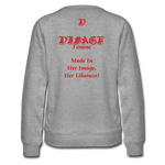 D'IMAG'E Femme Juneteenth Women’s Premium Sweatshirt - heather gray