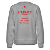 D'IMAG'E Femme Juneteenth Women’s Premium Sweatshirt - heather gray