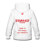 D'IMAG'E Femme Juneteenth Women’s Premium Sweatshirt - white