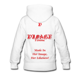 D'IMAG'E Femme Juneteenth Women’s Premium Sweatshirt - white