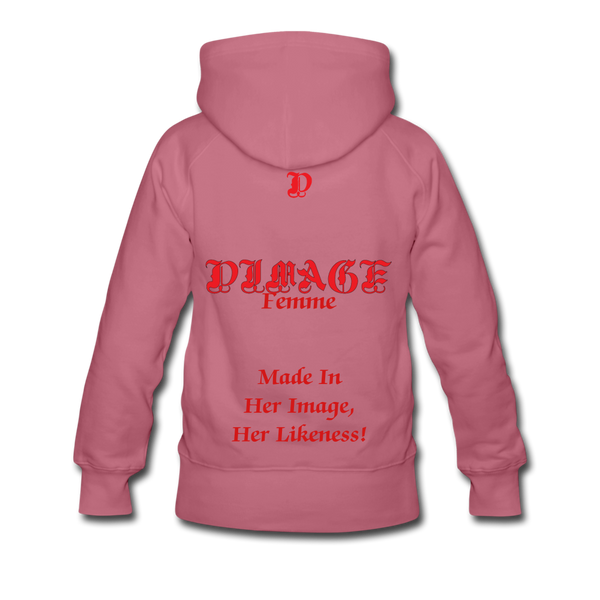 D'IMAG'E Femme Juneteenth Women’s Premium Sweatshirt - mauve