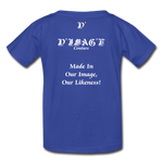 D'IMAG'E Legacy Wordmark & Slogan Youth T-Shirt - royal blue