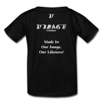 D'IMAG'E Legacy Wordmark & Slogan Youth T-Shirt - black