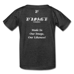 D'IMAG'E Legacy Wordmark & Slogan Youth T-Shirt - heather black