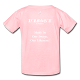 D'IMAG'E Legacy Wordmark & Slogan Youth T-Shirt - pink