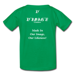 D'IMAG'E Legacy Wordmark & Slogan Youth T-Shirt - kelly green