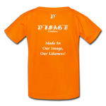 D'IMAG'E Legacy Wordmark & Slogan Youth T-Shirt - orange