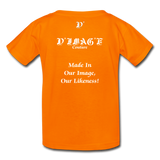 D'IMAG'E Legacy Wordmark & Slogan Youth T-Shirt - orange