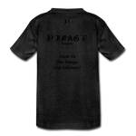 D'IMAG'E Legacy Wordmark & Slogan Youth Premium T-Shirt - charcoal gray