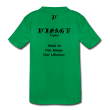 D'IMAG'E Legacy Wordmark & Slogan Youth Premium T-Shirt - kelly green