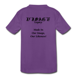 D'IMAG'E Legacy Wordmark & Slogan Toddler Premium T-Shirt - purple