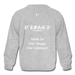 D'IMAG'E Legacy Youth Wordmark & Slogan Unisex Crewneck Sweatshirt - heather gray