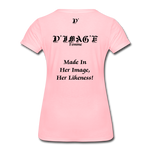 D'IMAG'E Couture Wordmark & Slogan Women's Premium T-Shirt - pink