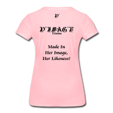 D'IMAG'E Couture Wordmark & Slogan Women's Premium T-Shirt - pink