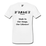 D'IMAG'E Couture Wordmark & Slogan Men's Premium T-Shirt - white